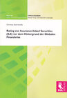 Buchcover Rating von Insurance-linked Securities (ILS) vor dem Hintergrund der Globalen Finanzkrise