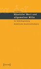 Buchcover Absoluter Wert und allgemeiner Wille