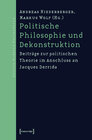 Buchcover Politische Philosophie und Dekonstruktion