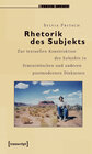 Buchcover Rhetorik des Subjekts