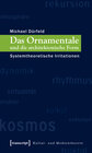 Buchcover Das Ornamentale und die architektonische Form