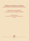 Buchcover Wilhelm Friedemann Bach: Thematisch-systematisches Verzeichnis der musikalischen Werke