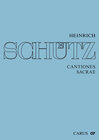 Buchcover Heinrich Schütz: Cantiones sacrae