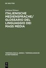 Buchcover Italienische Mediensprache / Glossario del linguaggio dei mass media