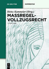 Buchcover Maßregelvollzugsrecht