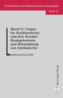 Buchcover Basel II: Folgen für Kreditinstitute und ihre Kunden. Bankgeheimnis und Bekämpfung von Geldwäsche