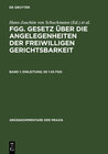 Buchcover FGG. Gesetz über die Angelegenheiten der freiwilligen Gerichtsbarkeit / Einleitung; §§ 1-34 FGG