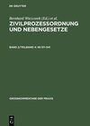 Buchcover Zivilprozessordnung und Nebengesetze / §§ 511–541