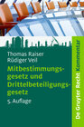 Buchcover Mitbestimmungsgesetz und Drittelbeteiligungsgesetz