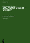 Buchcover Strafjustiz und DDR-Unrecht. Rechtsbeugung / Strafjustiz und DDR-Unrecht. Band 5: Rechtsbeugung. Teilband 1