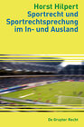 Buchcover Sportrecht und Sportrechtsprechung im In- und Ausland