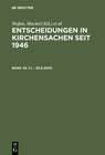 Buchcover Entscheidungen in Kirchensachen seit 1946 / 1.1. - 30.6.2003