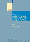 Buchcover Insolvenzordnung / §§ 129-147
