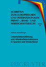Buchcover Unternehmensführung und Arbeitnehmerinteressen in Spanien und Deutschland