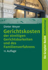 Buchcover Gerichtskosten der streitigen Gerichtsbarkeiten und des Familienverfahrens