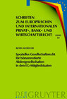 Buchcover Spezielles Gesellschaftsrecht für börsennotierte Aktiengesellschaften in den EG-Mitgliedstaaten
