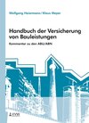 Buchcover Handbuch der Versicherung von Bauleistungen