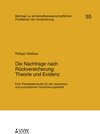 Buchcover Die Nachfrage nach Rückversicherung: Theorie und Evidenz