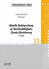 Buchcover Aktuelle Rechtsprechung zur Berufsunfähigkeits- (Zusatz-)Versicherung
