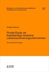 Buchcover Private Equity als Kapitalanlage deutscher Lebensversicherungsunternehmen