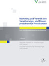 Buchcover Marketing und Vertrieb von Versicherungs- und Finanzprodukten für Privatkunden