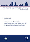 Buchcover Analyse von Telematik, Digitalisierung, Big Data und Co. in Versicherungsunternehmen