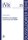 Buchcover Rechtliche Grundlagen und Grenzen der EIOPA