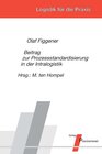 Buchcover Beitrag zur Prozessstandardisierung in der Intralogistik