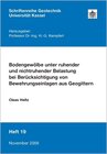 Buchcover Bodengewölbe unter ruhender und nichtruhender Belastung bei Berücksichtigung von Bewehrungseinlagen aus Geogittern