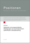 Buchcover Historische und programmatische Überlegungen zum psychodynamisch-systemischen Leitungscoaching