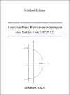 Buchcover Verschiedene Beweisanordnungen des Satzes von MÜNTZ