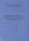 Buchcover Musikgeschichte Pommerns, Westpreussens, Ostpreussens und der baltischen Lande
