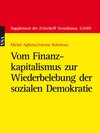 Buchcover Vom Finanzkapitalismus zur Wiederbelebung der sozialen Demokratie