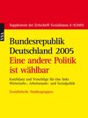 Buchcover Bundesrepublik Deutschland 2005: Eine andere Politik ist wählbar
