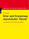 Buchcover Krise und Erneuerung marxistischer Theorie