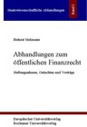 Buchcover Abhandlungen zum öffentlichen Finanzrecht