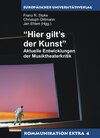 Buchcover Hier gilt’s der Kunst