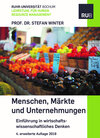 Buchcover Menschen, Märkte und Unternehmungen