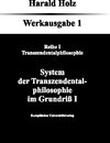 Buchcover Bd. 1 System der Transzendentalphilosophie im Grundriß I
