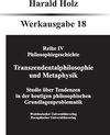 Buchcover Bd. 18 Transzendentalphilosophie und Metaphysik