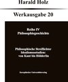 Buchcover Bd 20 Philosophische Streiflichter: Idealismusstudien, von Kant bis Hölderlin