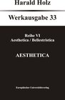 Buchcover Aesthetica