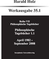 Buchcover Philosophische Tagebücher 35.1 und 35.2 (Zwei Bände)