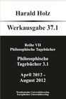 Buchcover Philosophische Tagebücher 37.1 und 37.2 (Zwei Bände)