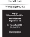Buchcover Philosophische Tagebücher 38.1 und 38.2 (Zwei Bände)
