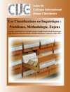 Buchcover Les Classifications en linguistique : Problèmes, Méthodologie, Enjeux