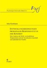 Buchcover Entwicklungsbedingungen prosozialer Responsivität in der Kindheit