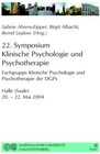 Symposium Klinische Psychologie und Psychotherapie (22.) width=