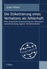 Buchcover Die Etikettierung eines Verhaltens als fehlerhaft