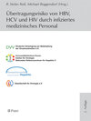 Buchcover Übertragungsrisiko von HBV, HCV und HIV durch infiziertes medizinisches Personal